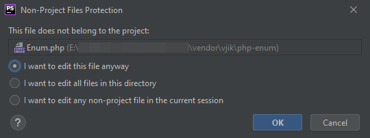 Non-Project Files Protection
